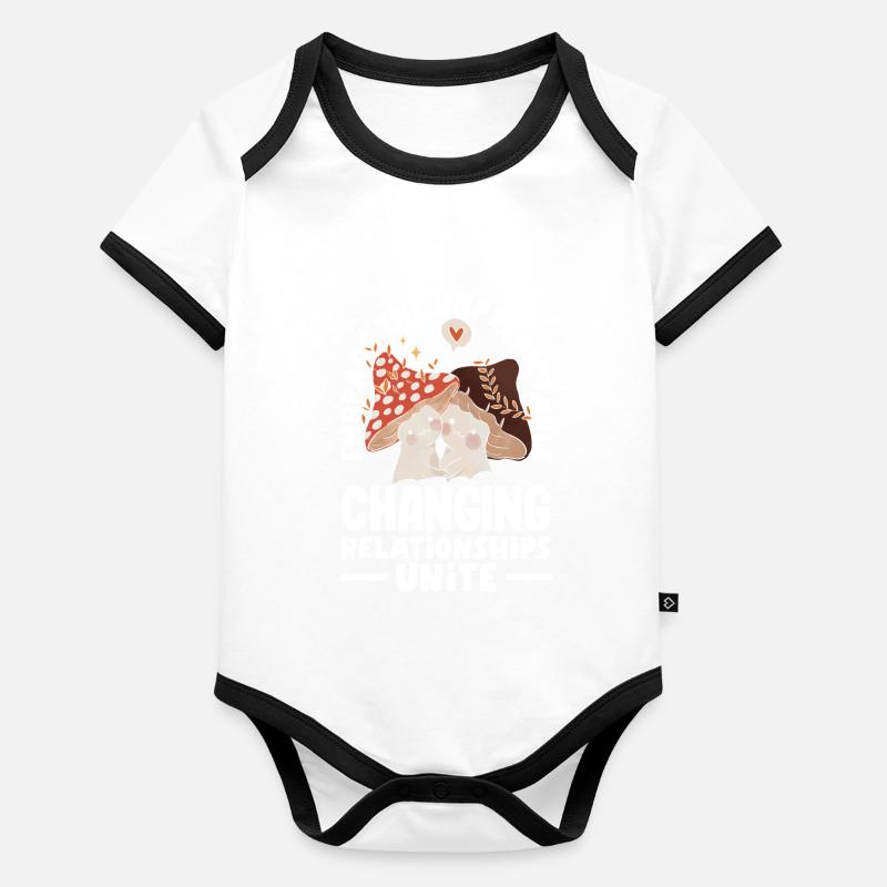 Embrace the Unpredictable Changing Relationships Baby Bio-Kurzarm-Kontrastbody