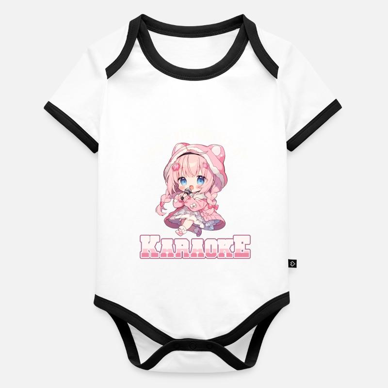 Easily distracted by Karaoke Baby Bio-Kurzarm-Kontrastbody