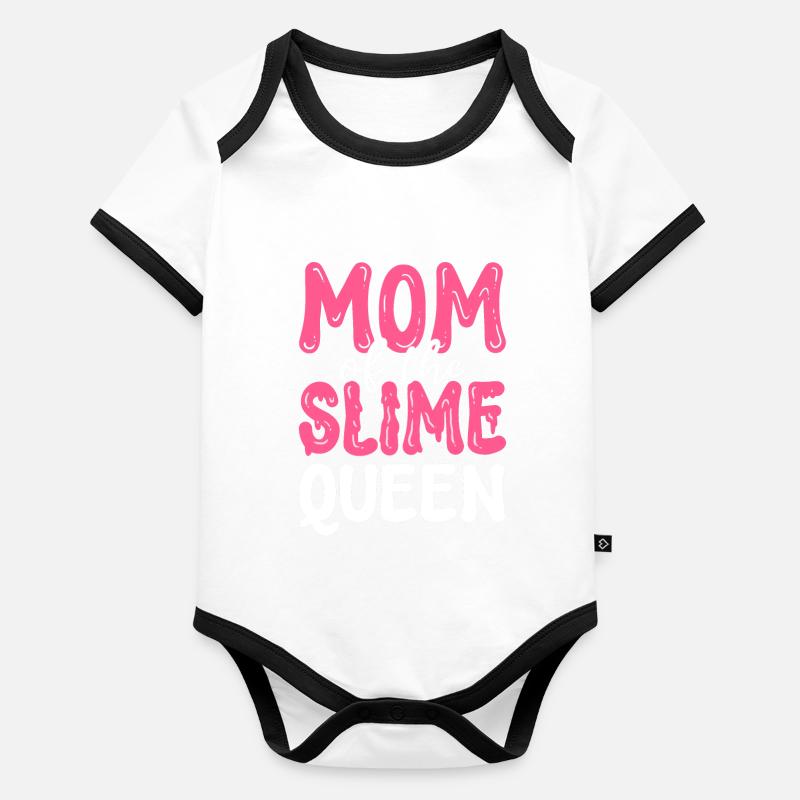 Mère de Slime Queen Slime Diy Body Bébé bio contrasté manches courtes