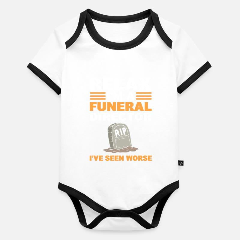 Entspannen Sie sich Ich bin ein Baby Bio-Kurzarm-Kontrastbody
