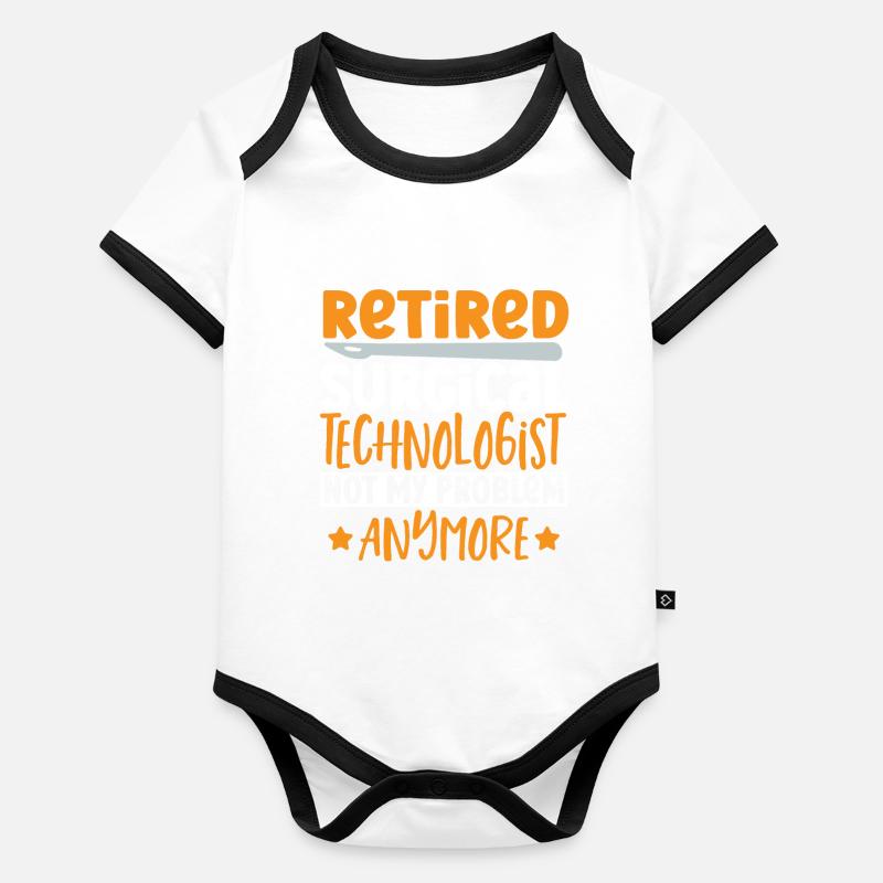 technologue chirurgical à la retraite n’est pas Body Bébé bio contrasté manches courtes