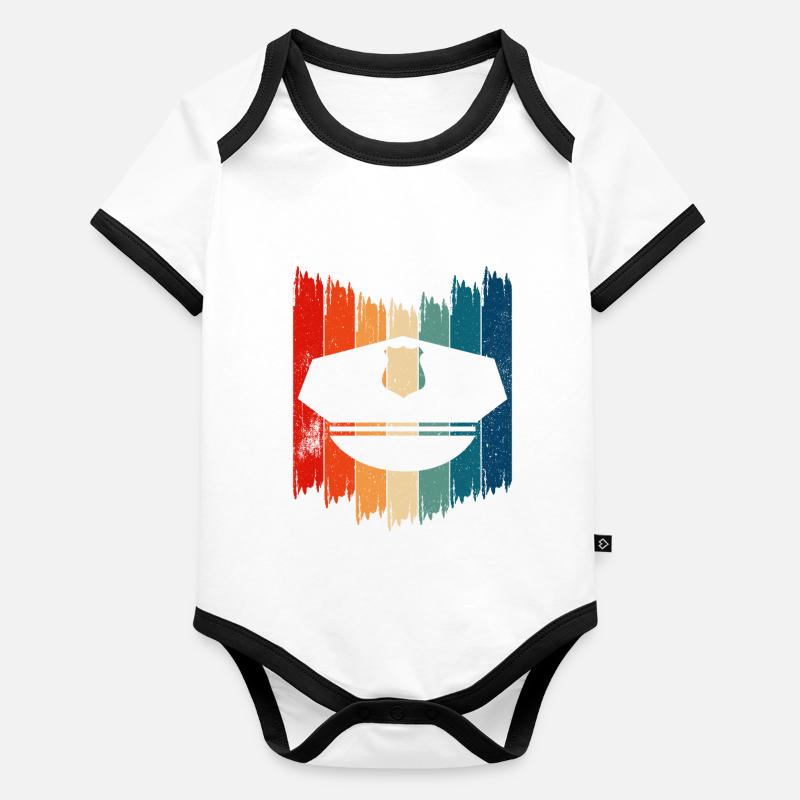 Security Kleidung Security Zubehör Baby Bio-Kurzarm-Kontrastbody