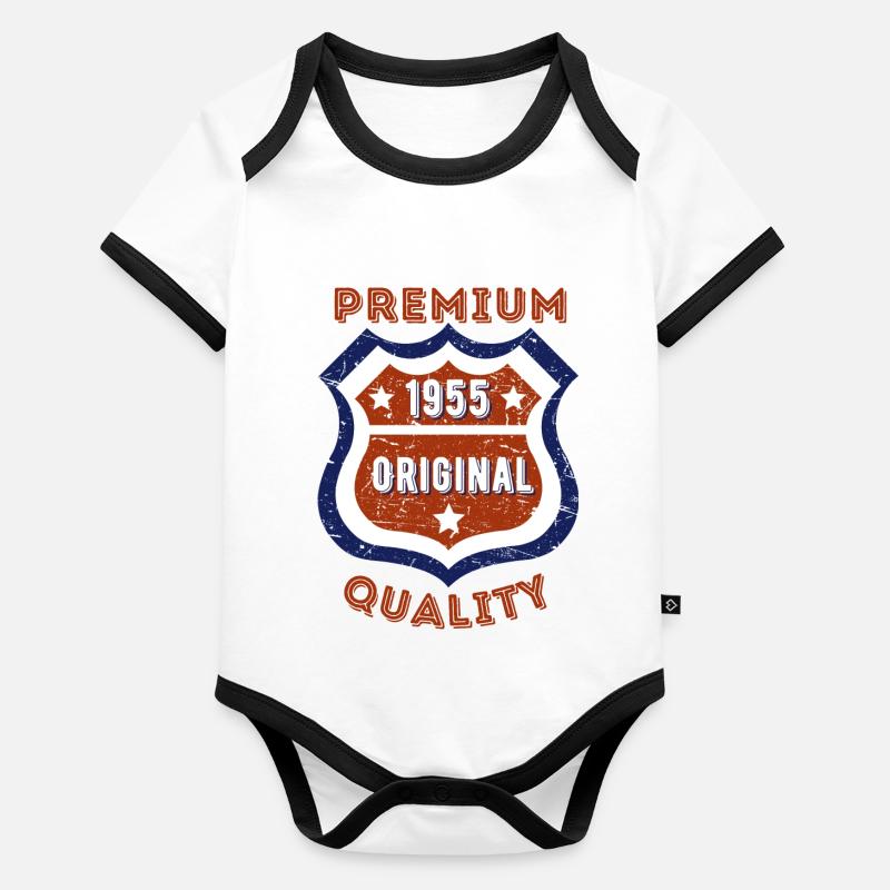Premium quality 1955 Organic Baby Contrasting Bodysuit
