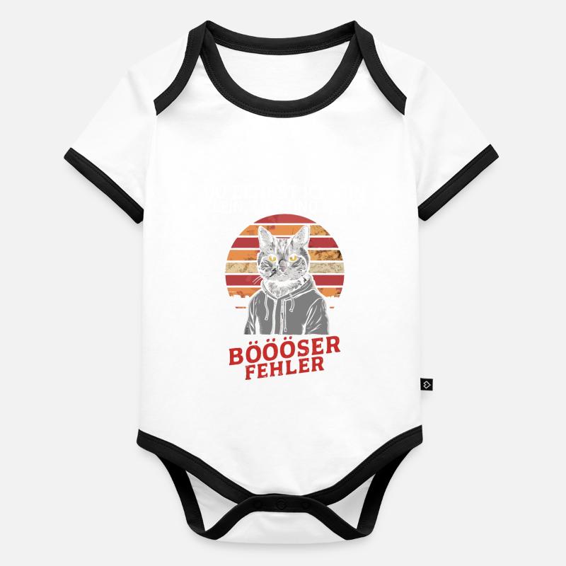 You think I'm small, sweet and nice? Fun Organic Baby Contrasting Bodysuit