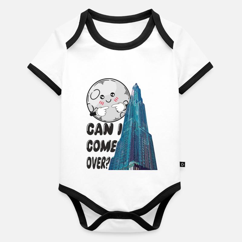 can i come over? Baby Bio-Kurzarm-Kontrastbody