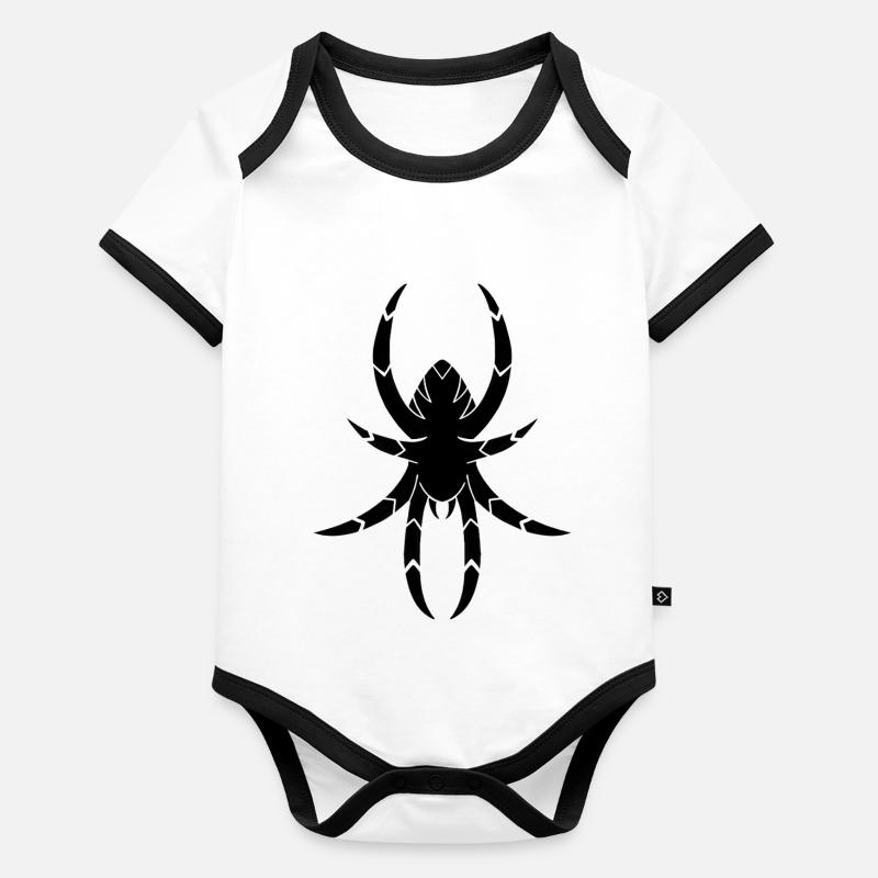 Spider Organic Baby Contrasting Bodysuit