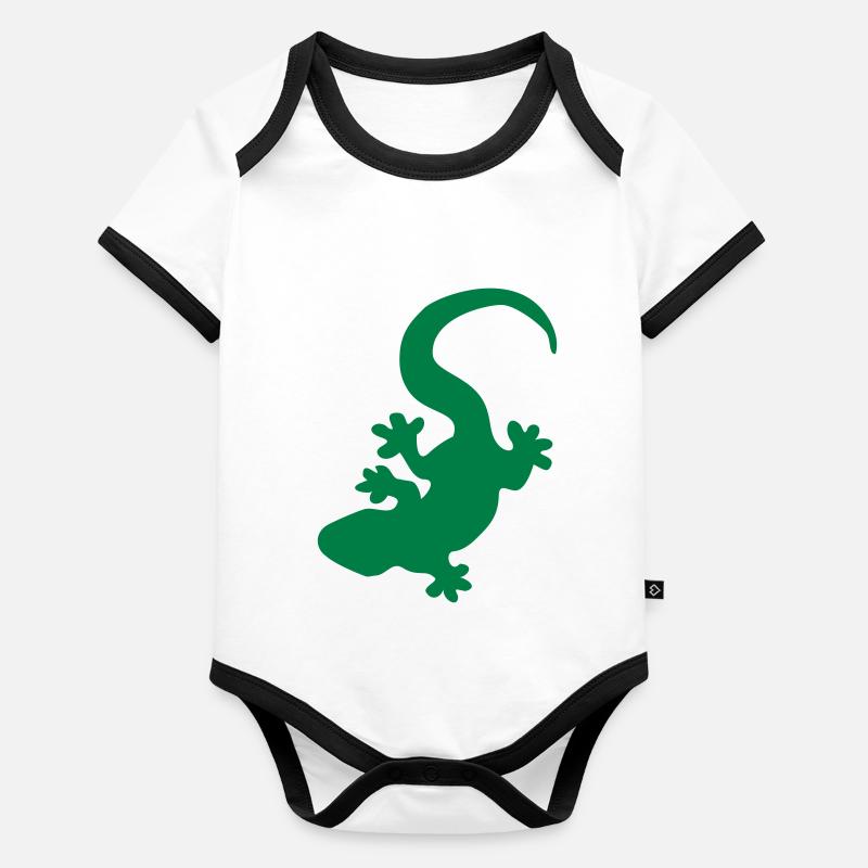 lizard Organic Baby Contrasting Bodysuit