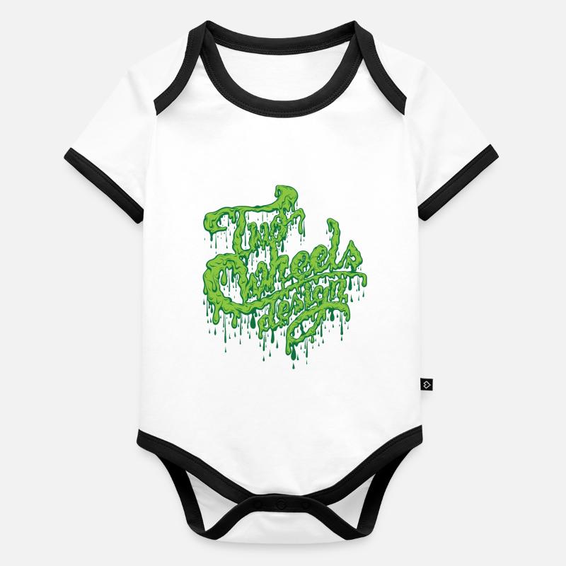 TWD mud Organic Baby Contrasting Bodysuit