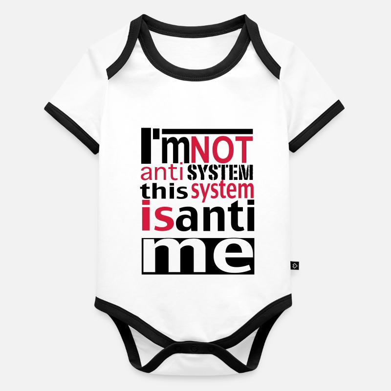 system Organic Baby Contrasting Bodysuit