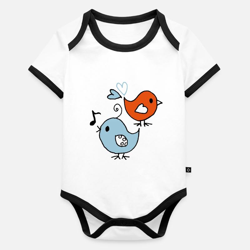 sparrows Organic Baby Contrasting Bodysuit