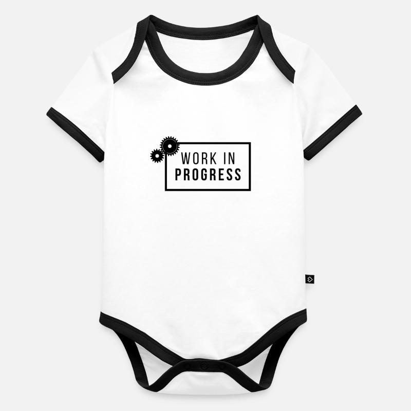 Baby Bio-Kurzarm-Kontrastbody