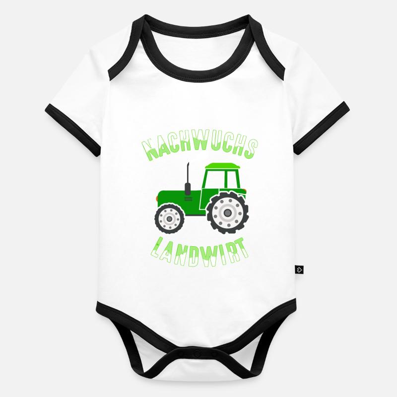 Nachwuchs Landwirt Baby Bio-Kurzarm-Kontrastbody