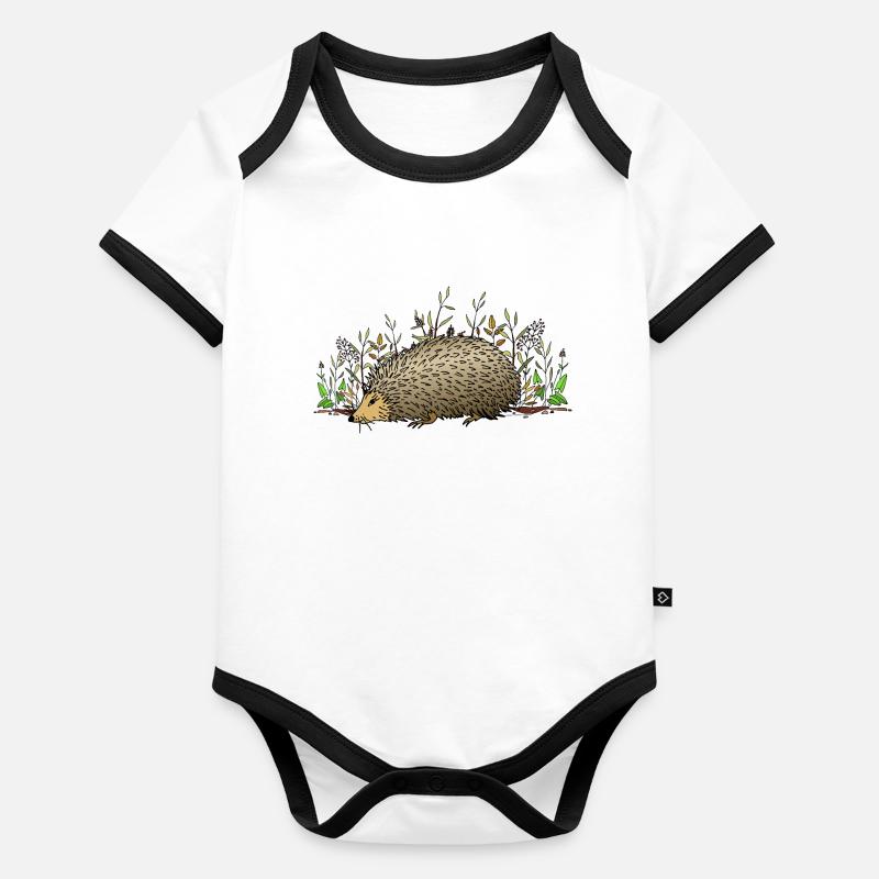 Hedgehog Organic Baby Contrasting Bodysuit