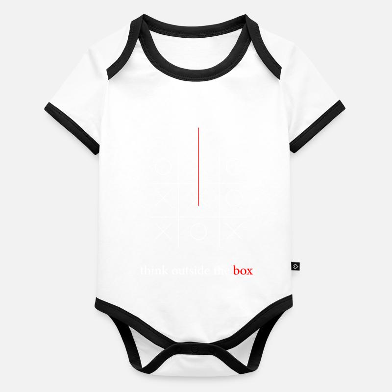 think outside the box Organic Baby Contrasting Bodysuit