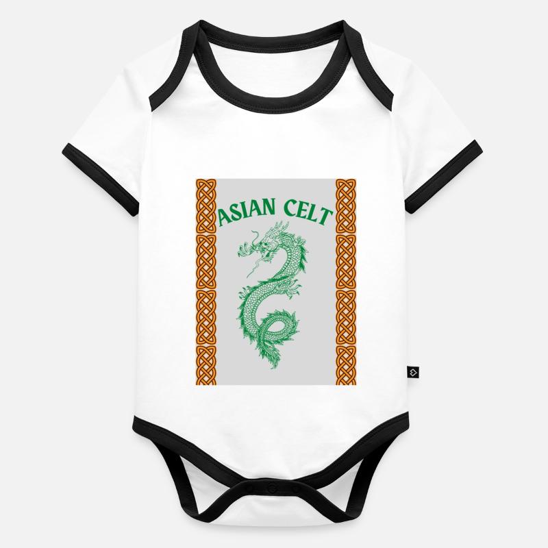 Asian Celt Organic Baby Contrasting Bodysuit