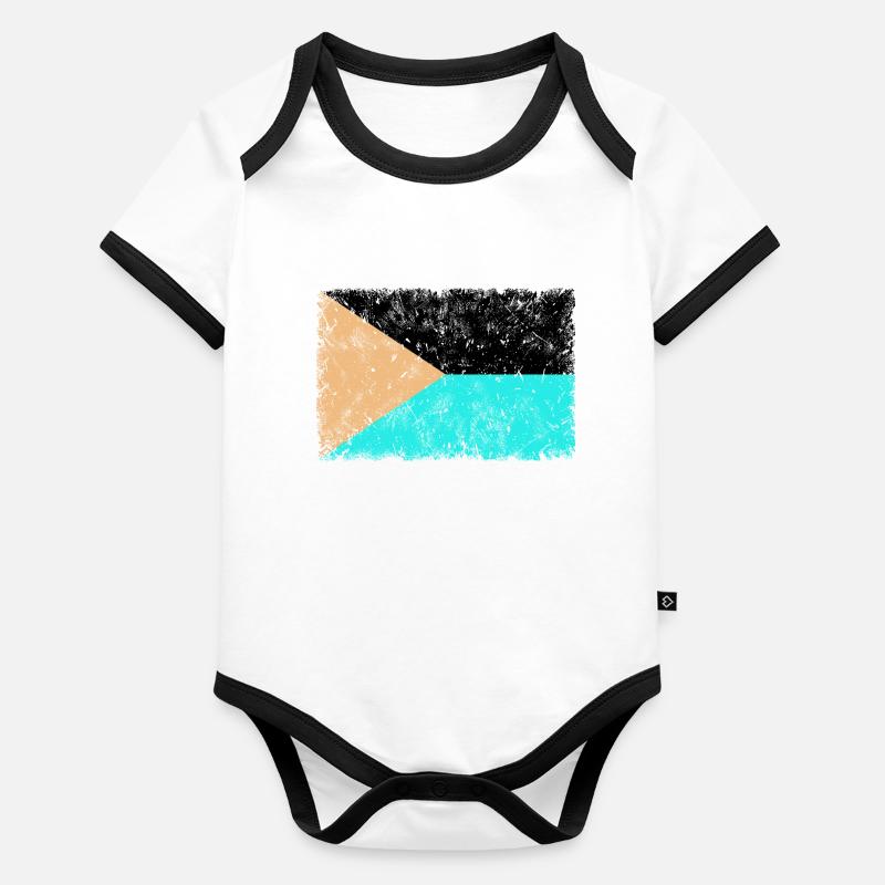 Tschechien INVERS Baby Bio-Kurzarm-Kontrastbody