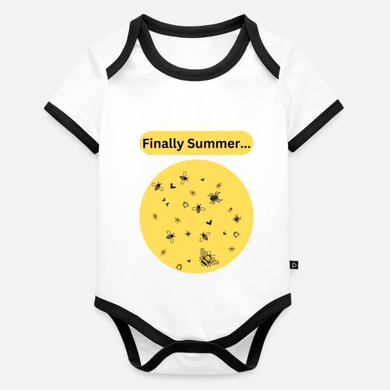 Endlich Sommer... All die Bugs, die wir vermisst haben! Baby Bio-Kurzarm-Kontrastbody