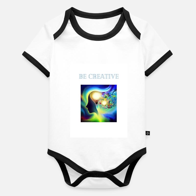 Be creative Organic Baby Contrasting Bodysuit