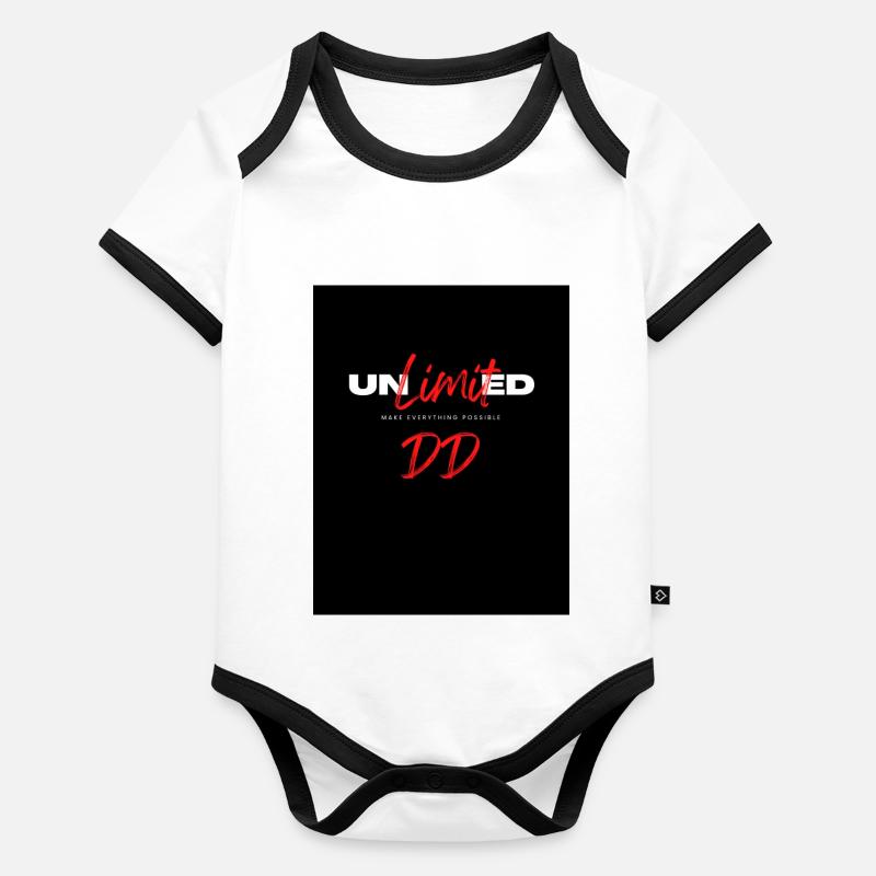 unlimeted Baby Bio-Kurzarm-Kontrastbody