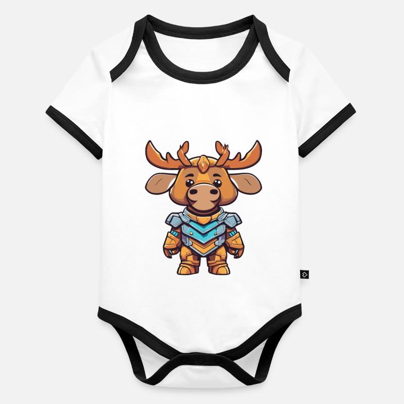 Orignal mignon Body Bébé bio contrasté manches courtes