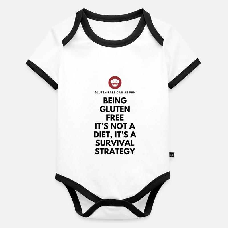 Survival Strategy Tee Organic Baby Contrasting Bodysuit