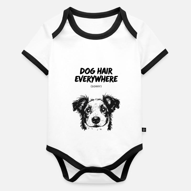 Lèvres bouche baiser cadeau Body Bébé bio contrasté manches courtes