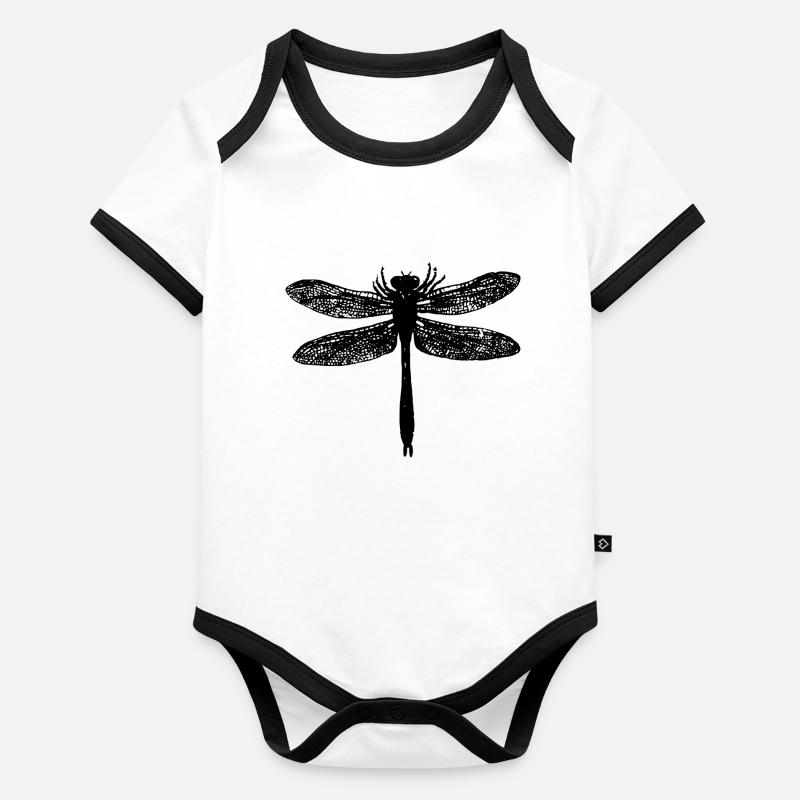 niveau à bulle Body Bébé bio contrasté manches courtes