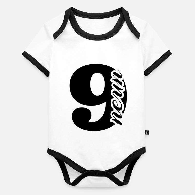 neuf Body Bébé bio contrasté manches courtes