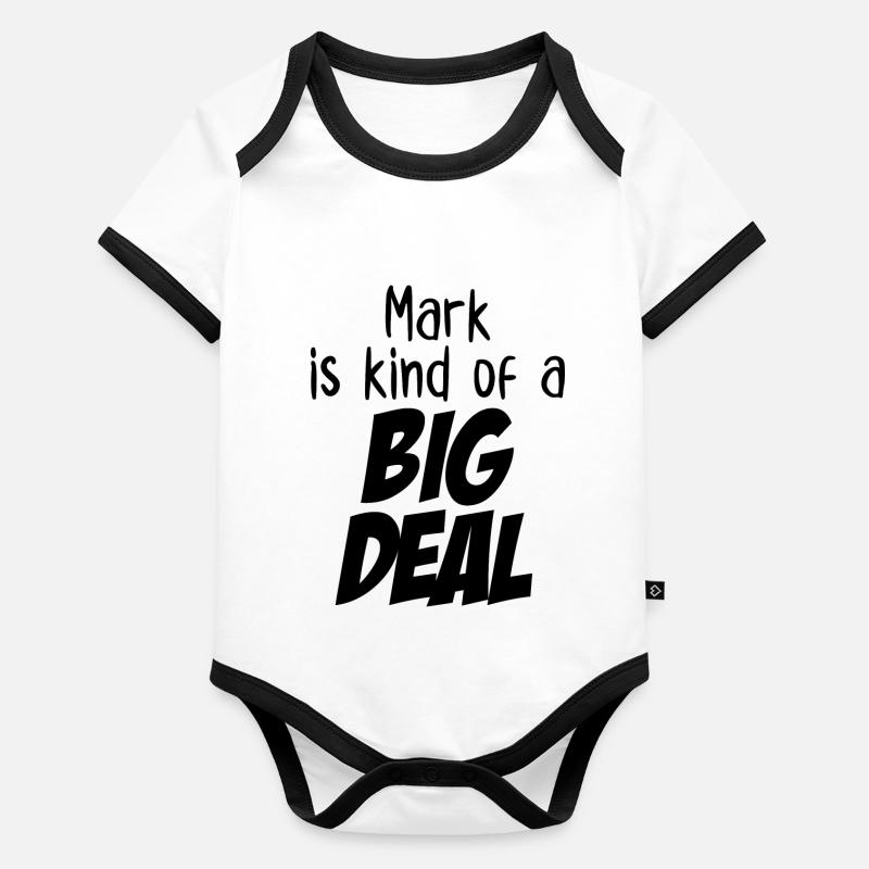 Mark est un peu un gros problème Body Bébé bio contrasté manches courtes