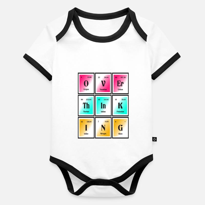 Overthinking | Periodic Table of Elements Organic Baby Contrasting Bodysuit