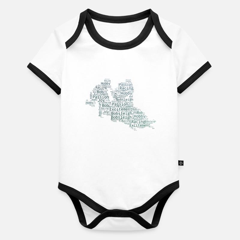 Men's two-man bobsleigh bobsleigh Women's bobsleigh Organic Baby Contrasting Bodysuit