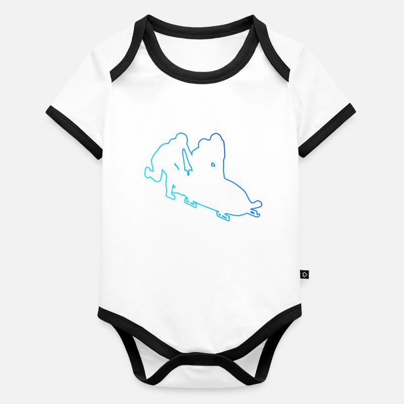 Bobsleigh Track Bob Two-man Bobsleigh Women Bobsleigh Organic Baby Contrasting Bodysuit
