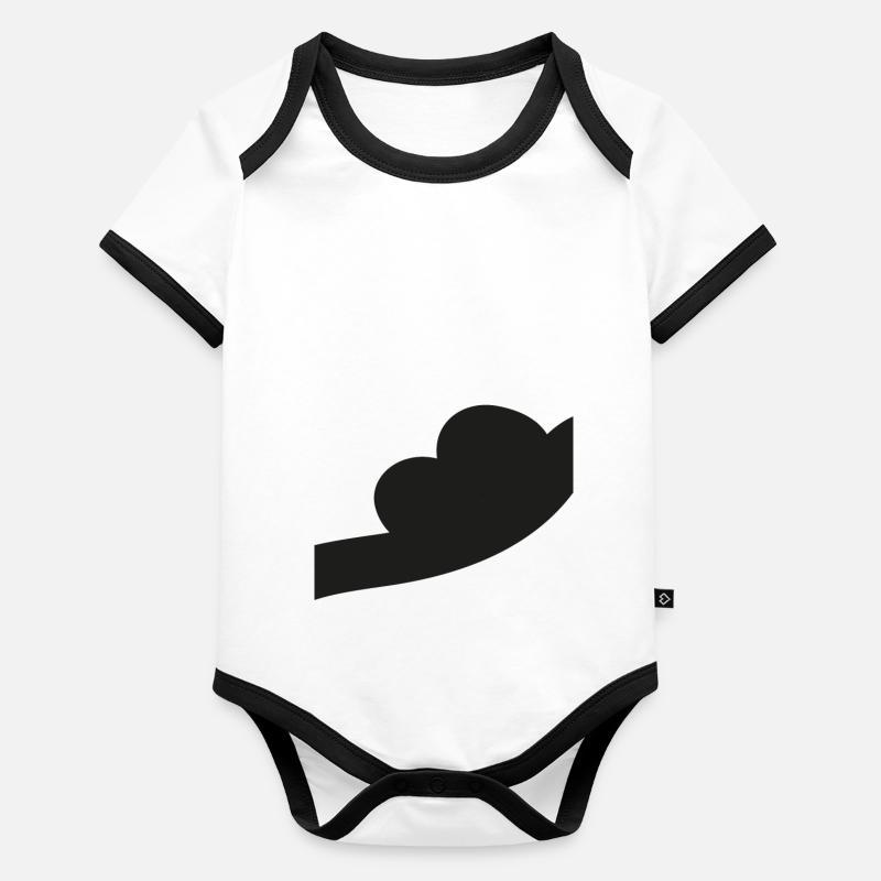 Line Design Mouth Smile Symbol Silhouette Vector Organic Baby Contrasting Bodysuit