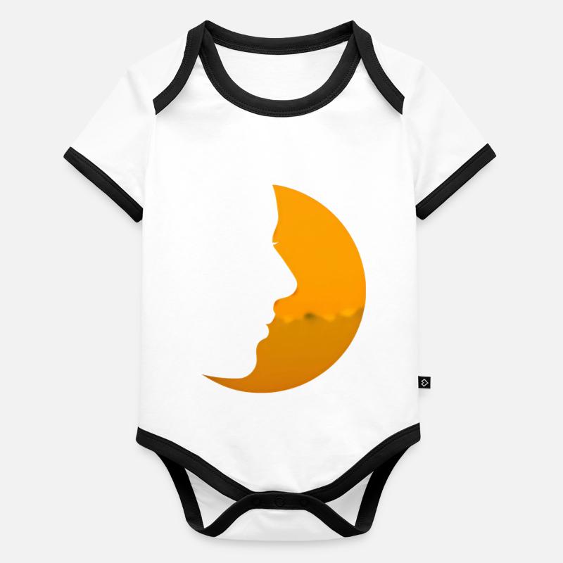 moon Organic Baby Contrasting Bodysuit