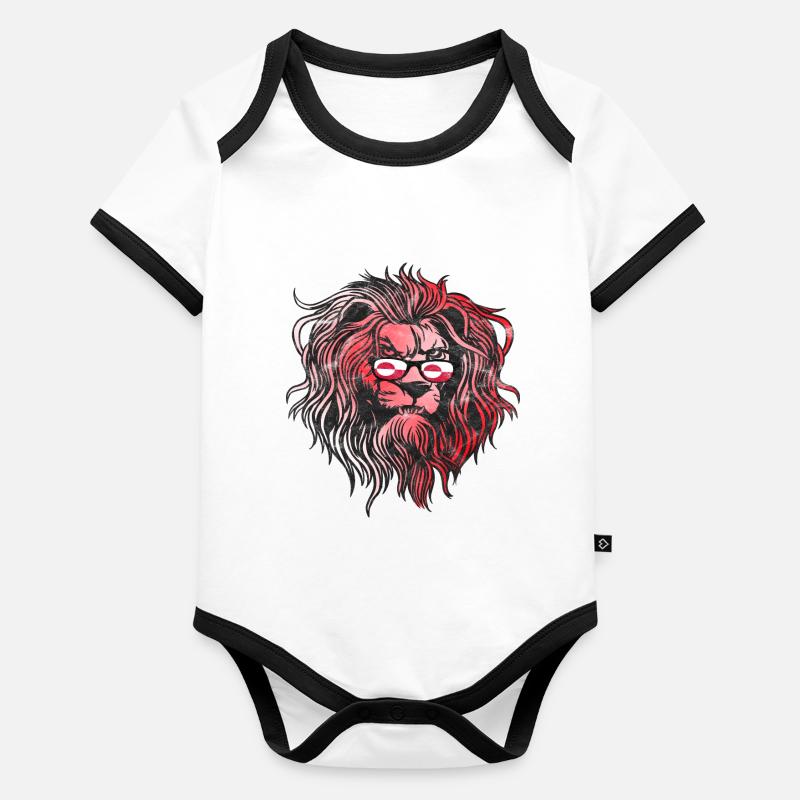 Grönland Baby Bio-Kurzarm-Kontrastbody