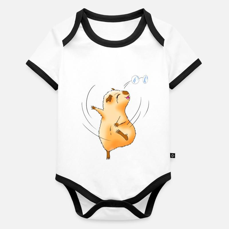 Happy Charlotte Organic Baby Contrasting Bodysuit