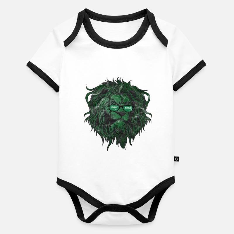 Saudi-Arabien Baby Bio-Kurzarm-Kontrastbody