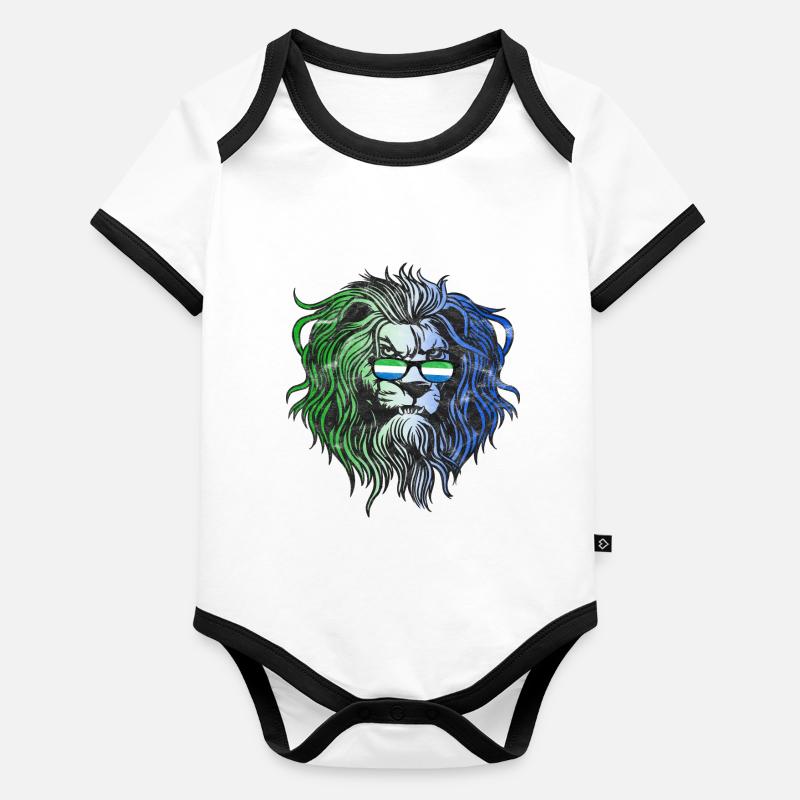Sierra Leone Organic Baby Contrasting Bodysuit