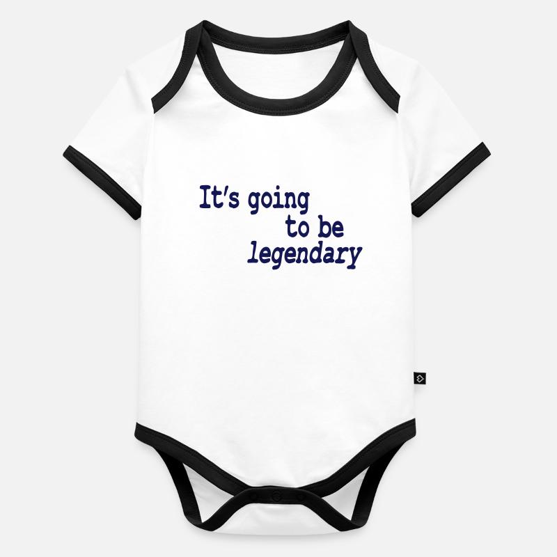 it's going to be legendary Body Bébé bio contrasté manches courtes