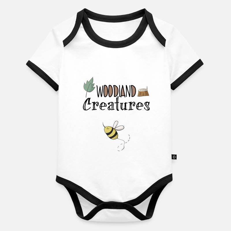 bee Organic Baby Contrasting Bodysuit
