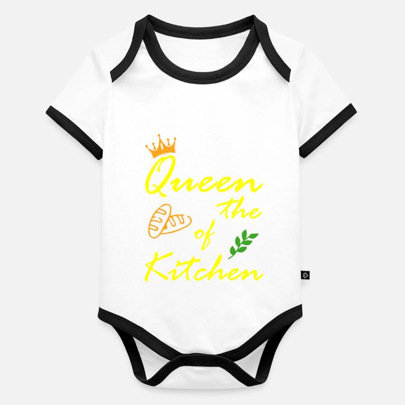 Cooking Bake Food Kitchen Organic Baby Contrasting Bodysuit
