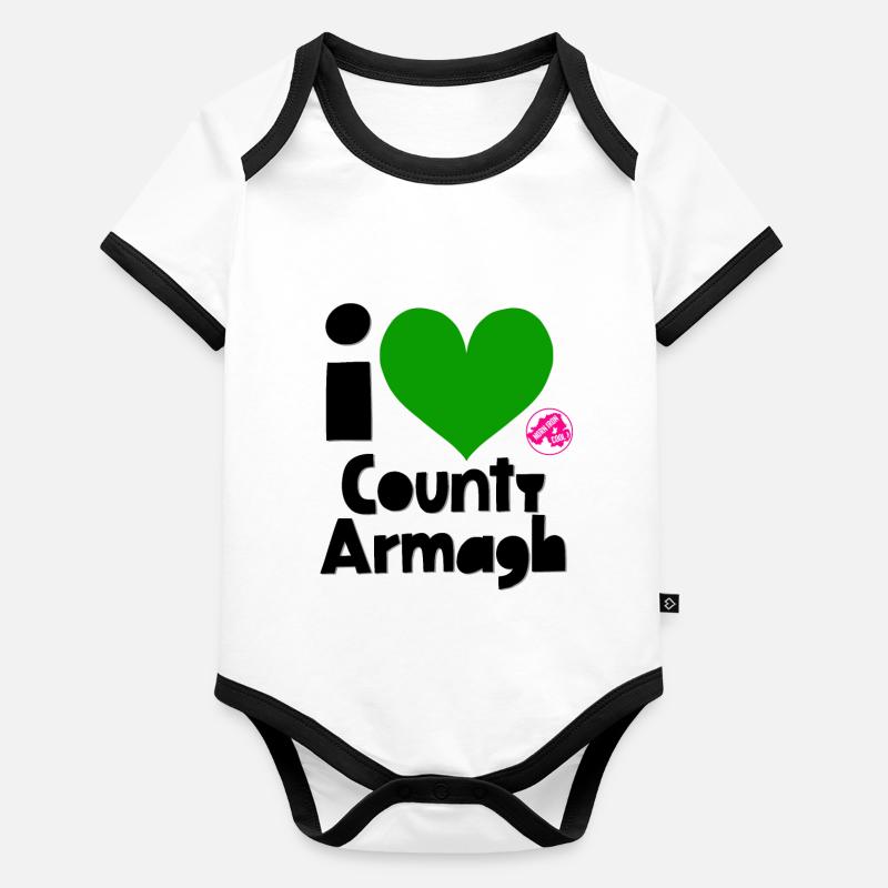 Grafschaft Armagh Baby Bio-Kurzarm-Kontrastbody