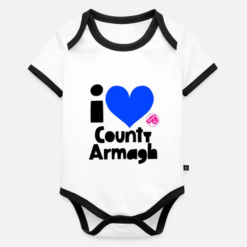 Grafschaft Armagh Baby Bio-Kurzarm-Kontrastbody
