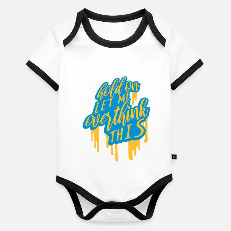 Let me overthink this Baby Bio-Kurzarm-Kontrastbody