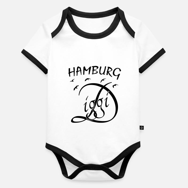 Anker, Hamburg, Diggi, Möven Baby Bio-Kurzarm-Kontrastbody