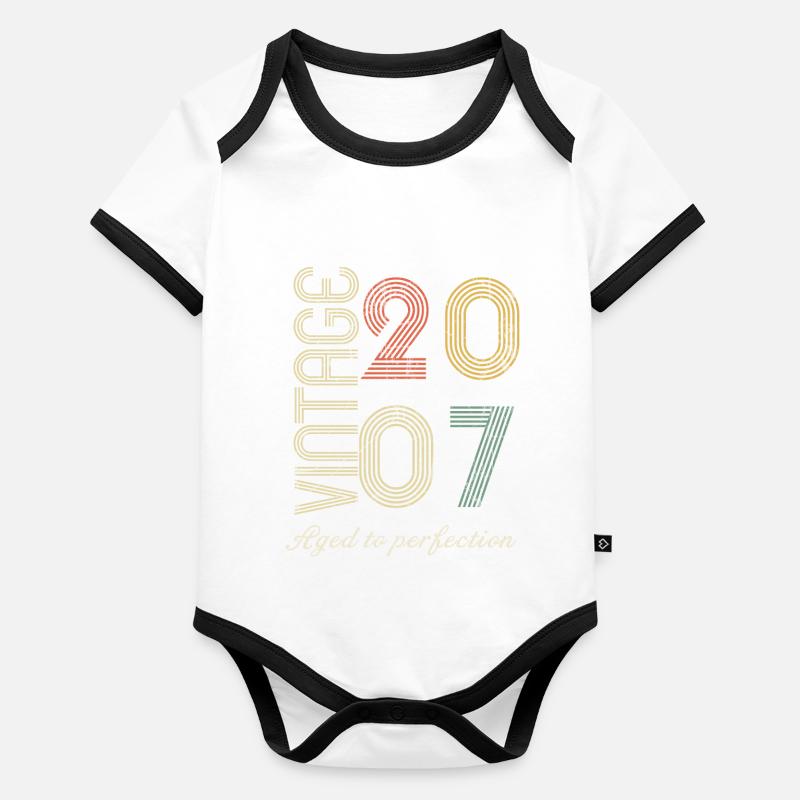 Birthday gift 17 years old - 2007 Organic Baby Contrasting Bodysuit