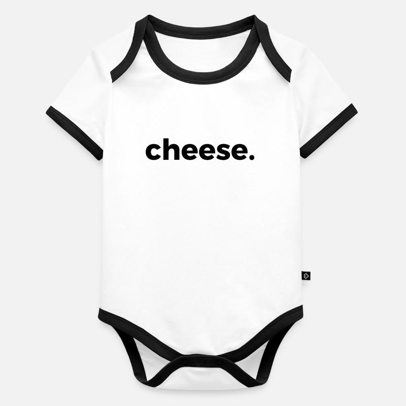 cheese Baby Bio-Kurzarm-Kontrastbody