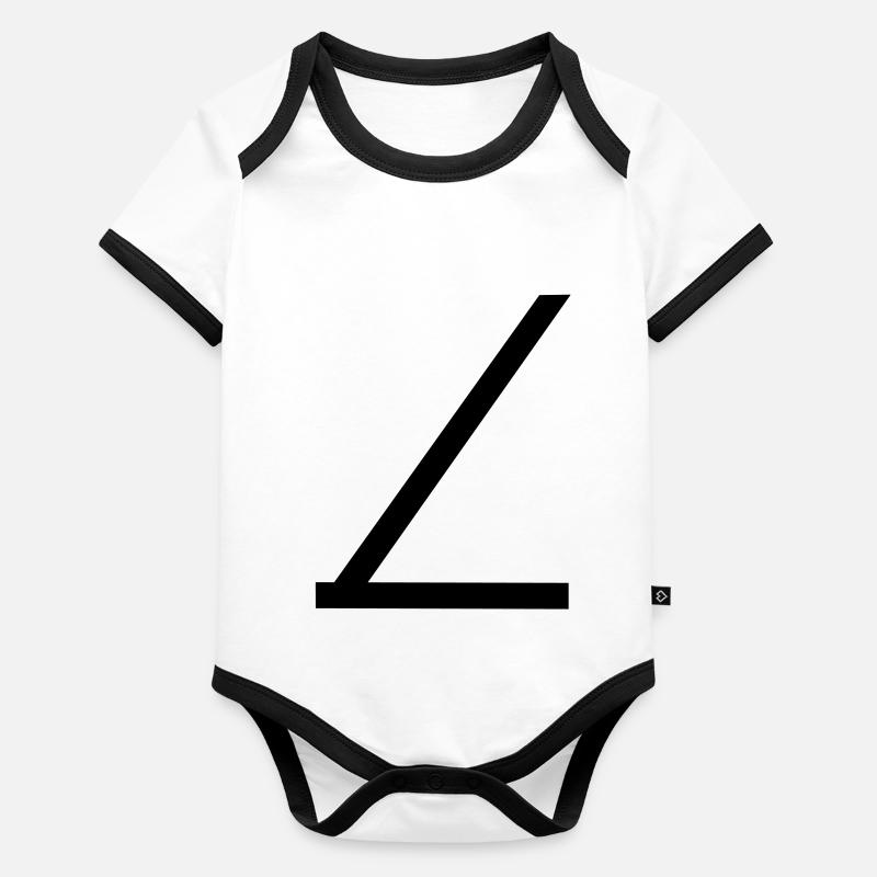 ceinture de sécurité Body Bébé bio contrasté manches courtes