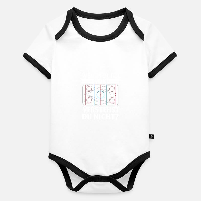 WELCHEN TEIL VON VERSTEHST DU NICHT Baby Bio-Kurzarm-Kontrastbody