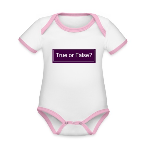 True or False? - Baby Bio-Kurzarm-Kontrastbody